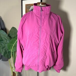 Le Coq Sportif Vintage Women's Fuchsia Bomber Jacket